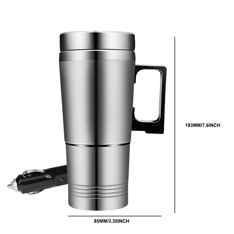 Stainless Steel Car Heating Mug Travel Heating Mug Sealed Good Hot Water Coffee Tea Electric Mugs