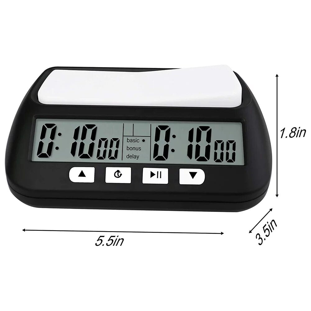 Multi-Purpose Portable Digital Chess Clock, ABS Countdown Timer, Game Timer