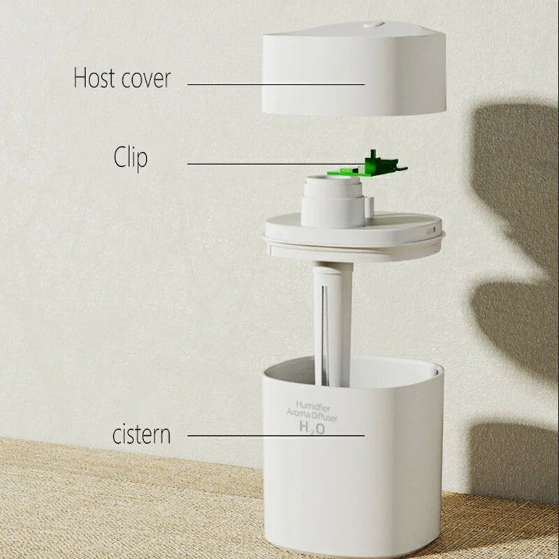 Mini Air Humidifier Portable USB Aromatherapy Essential Oil Diffuser LED Light Car Diffuser for Home Bedroom Humidifier