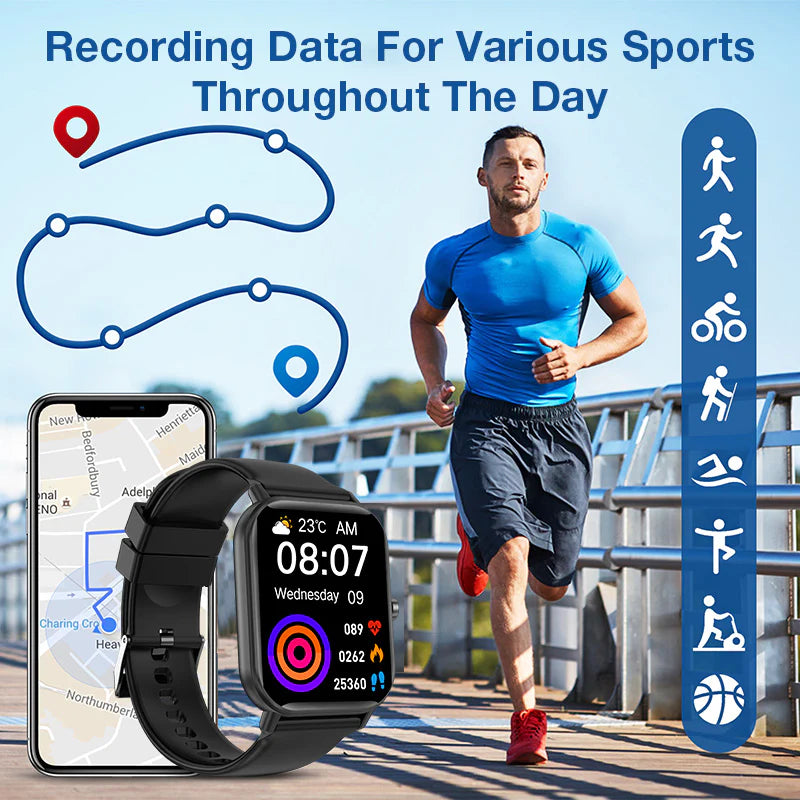 Aolon 2024 GTS Smartwatch Bluetooth Talk 100 Sport Modes