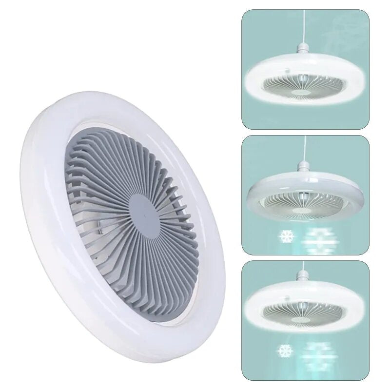 Ceiling Fan and Light 2 in 1 with Remote Control Small Mini Ceiling Fan Semi-Flush Mount for Home Use