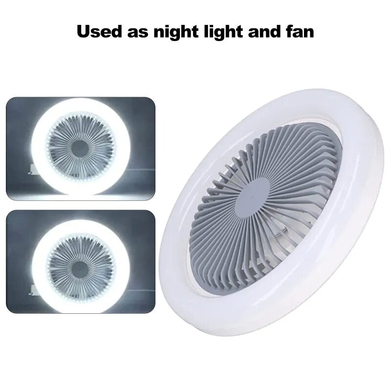 Ceiling Fan and Light 2 in 1 with Remote Control Small Mini Ceiling Fan Semi-Flush Mount for Home Use