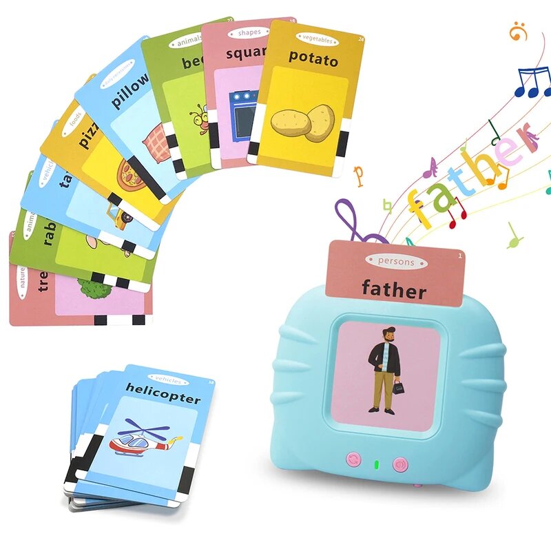 Children's audio e-card books cognitive speaking flashcards early learning English words toys games toddler gifts