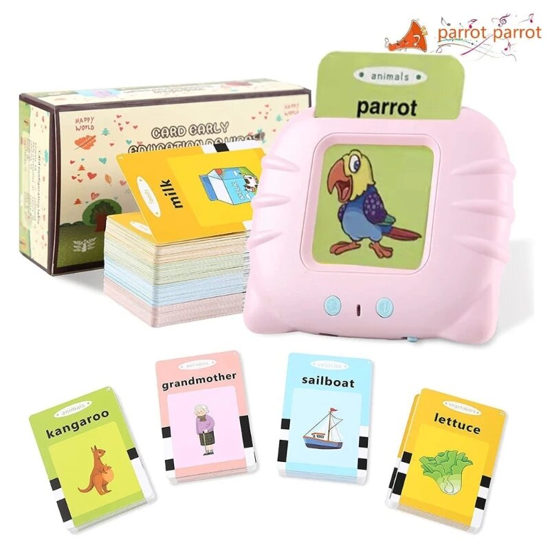 Children's audio e-card books cognitive speaking flashcards early learning English words toys games toddler gifts