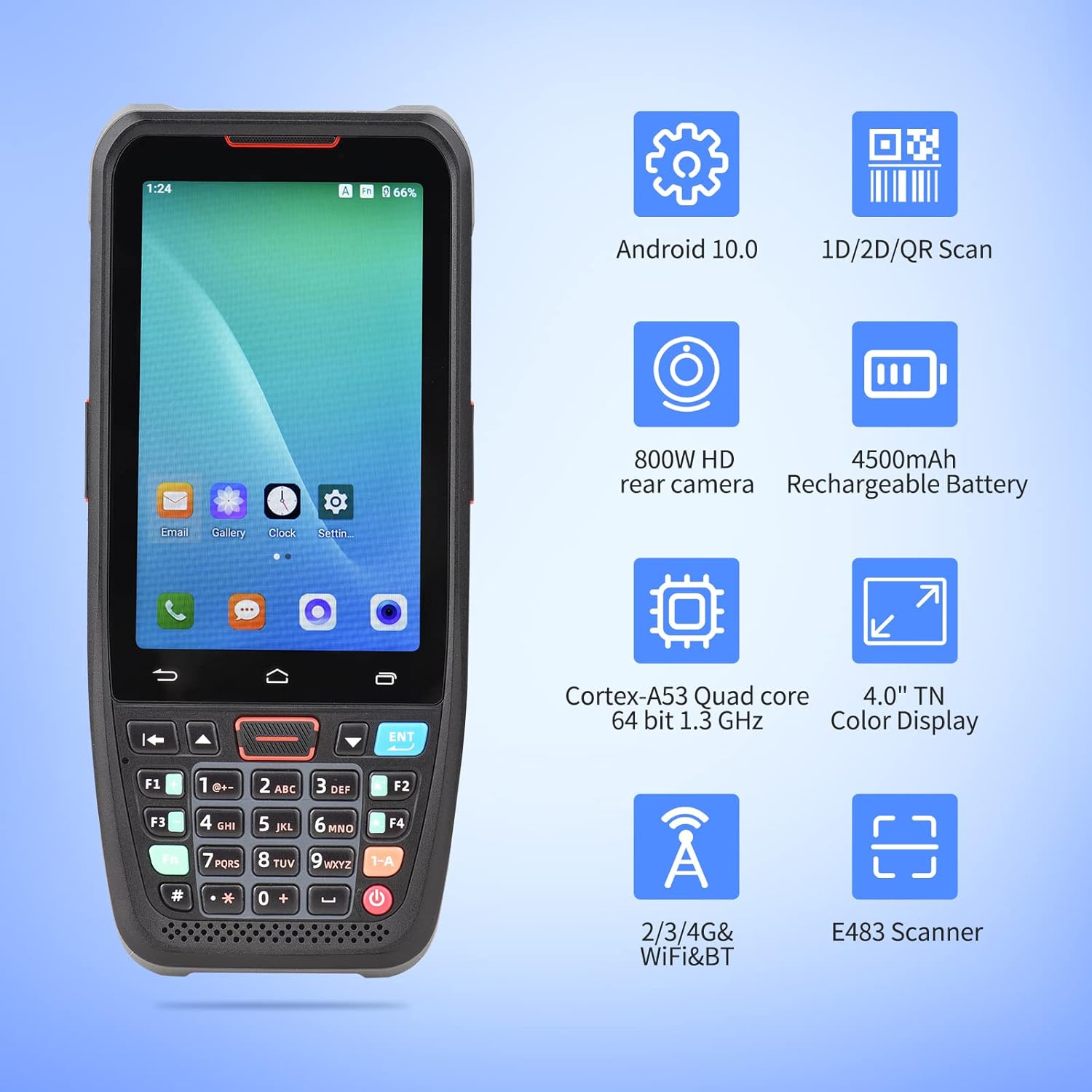 Rugged Handheld PDA with QR & NFC Scanner- advantages