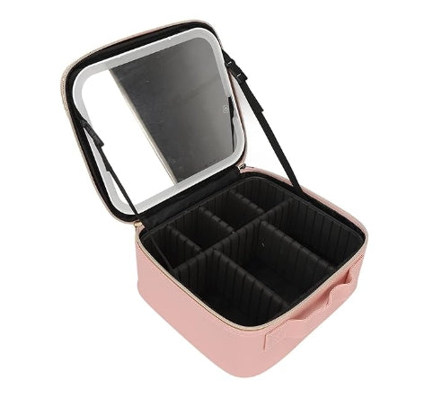 Pink Travel Cosmetic Case