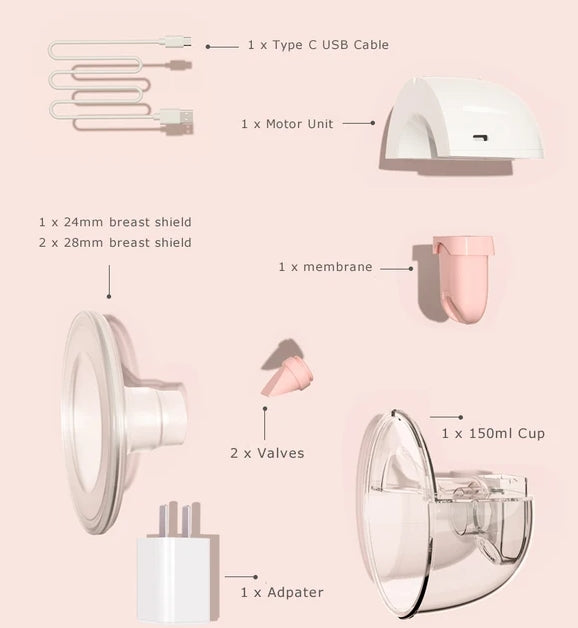 مضخات الثدي الكهربائية المحمولة، مضخات الثدي الكهربائية القابلة للارتداء من قطعة واحدة