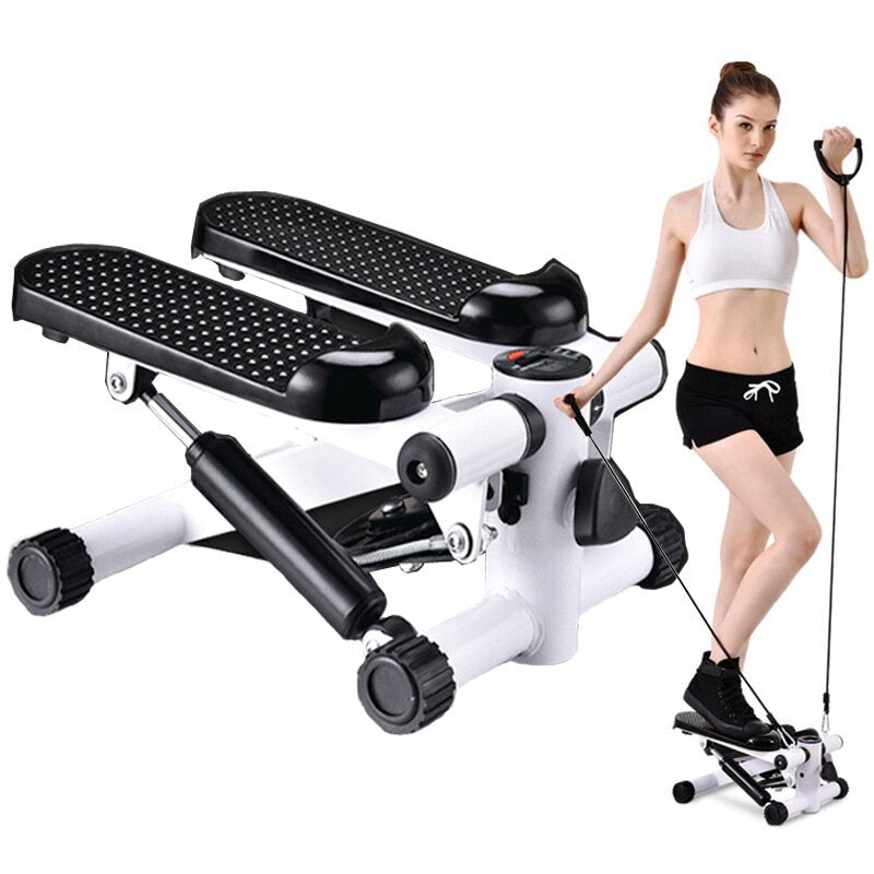 Home hydraulic stepper small indoor mini multi-function mountaineering treadmill mute female sports fitness equipment