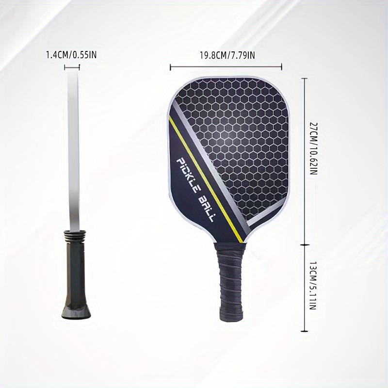 Pickleball Graphite Carbon Fiber Racket Set PU Hand Rubber Sports Rackets For All Ages Indoor Outdoor Sports