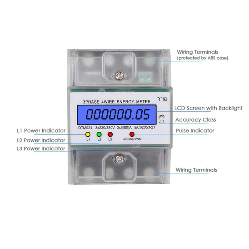 DIN-Rail Meter Three-Phase Four-Linear DIN-Rail Meter XTM024