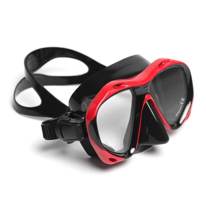 Mens Womens Anti-fog Diving Snorkel Goggles Two Window Diving Swimming Swimming Goggles Adult Tempered Glass Goggles