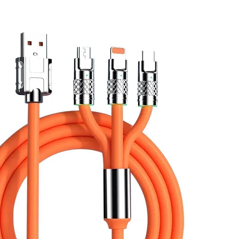  3-in-1 Retractable Fast Charging Cable  
