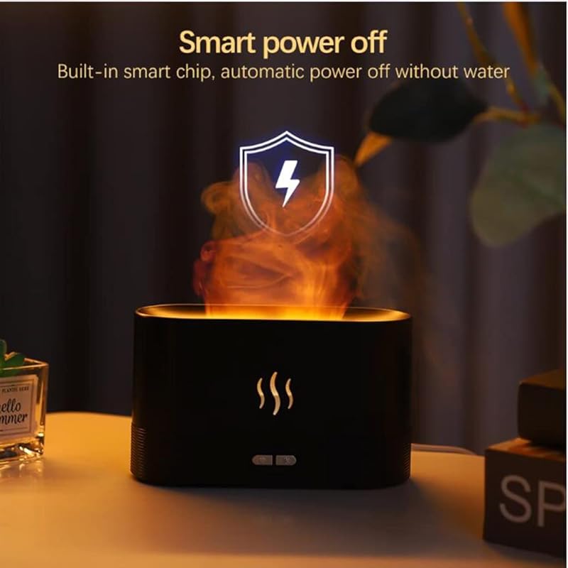 3D simulation flame aromatherapy machine usb home fragrance small appliances desktop colorful flame humidifier