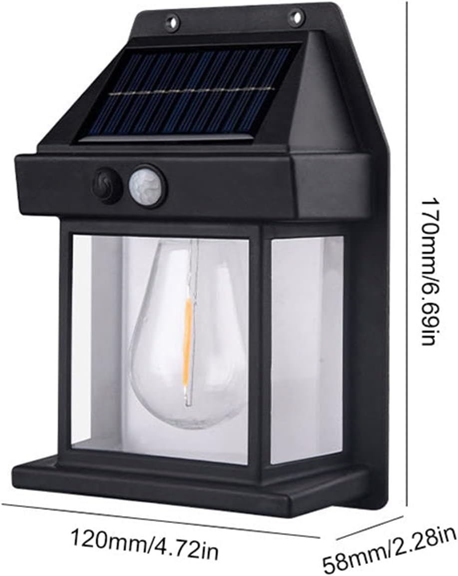 Solar Wall Light with Motion Sensor- size