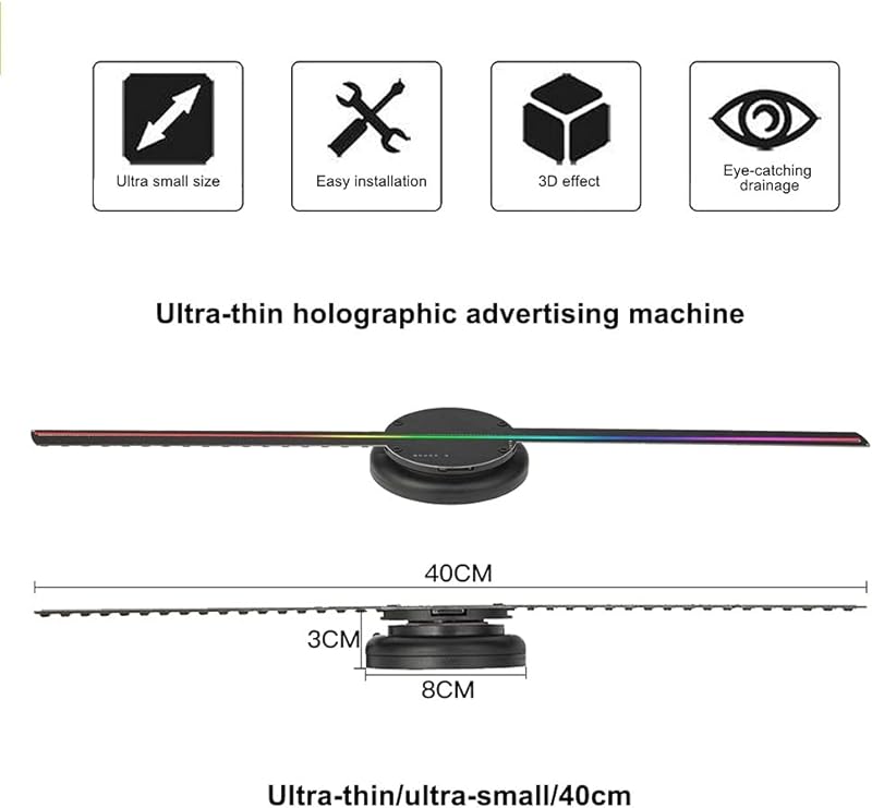 Naked Eye 3D Holographic Projection Fan