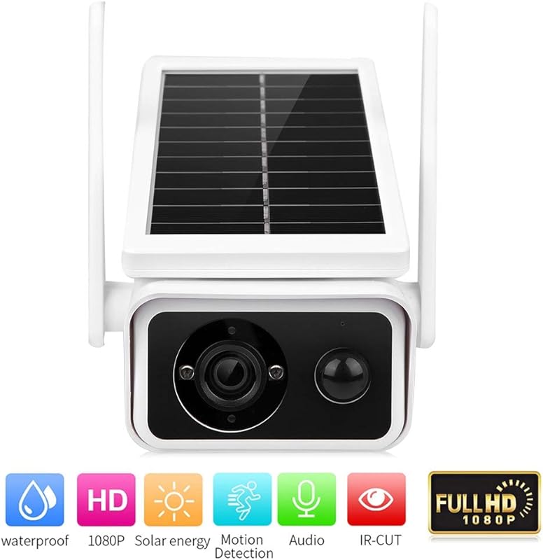 Home Outdoor Solar 4mp Camera WiFi Remote Surveillance Camera