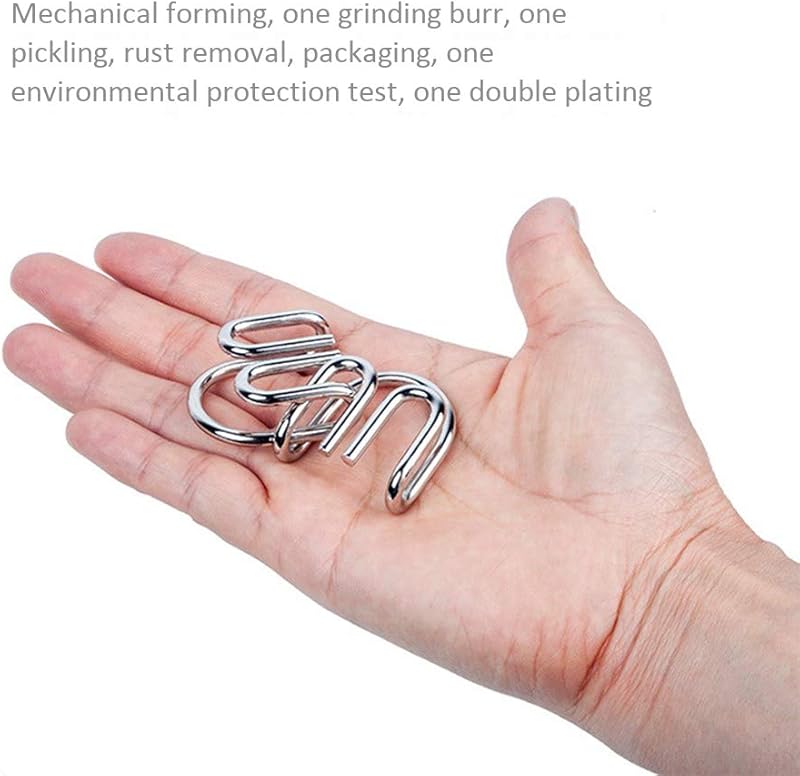 Metal Wire Puzzle Set - 8 Pieces