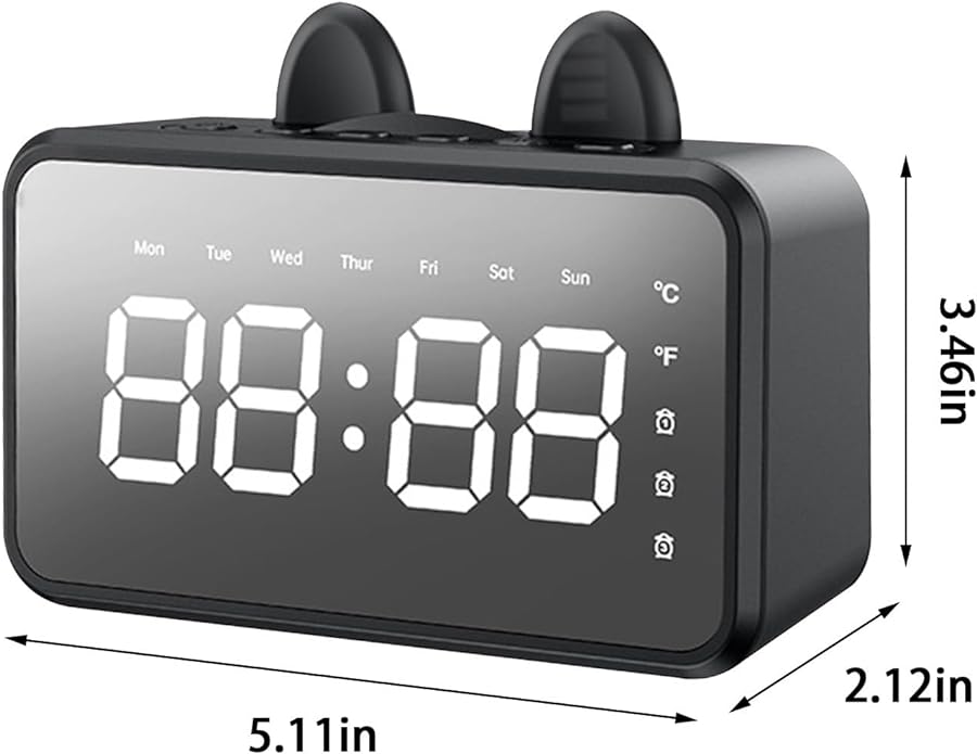 Portable Speaker with Digital Clock Bluetooth Speaker