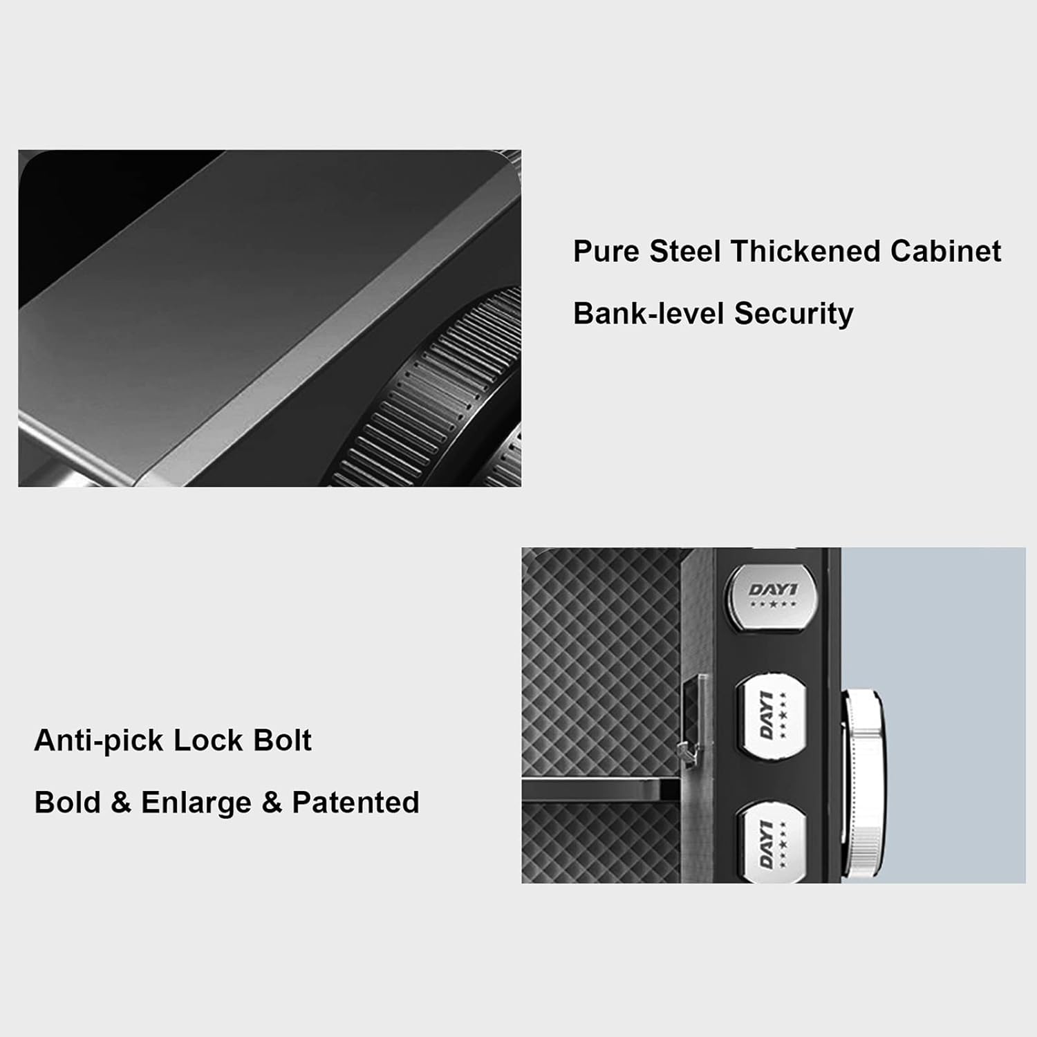 Safe small home anti-theft all-steel fingerprint code safe intelligent bedside cabinet safe deposit box