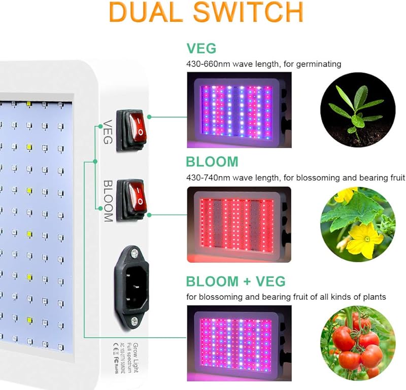 Lighting LED plant lights full spectrum 2835 quantum board plant grow lights waterproof high power nursery lights