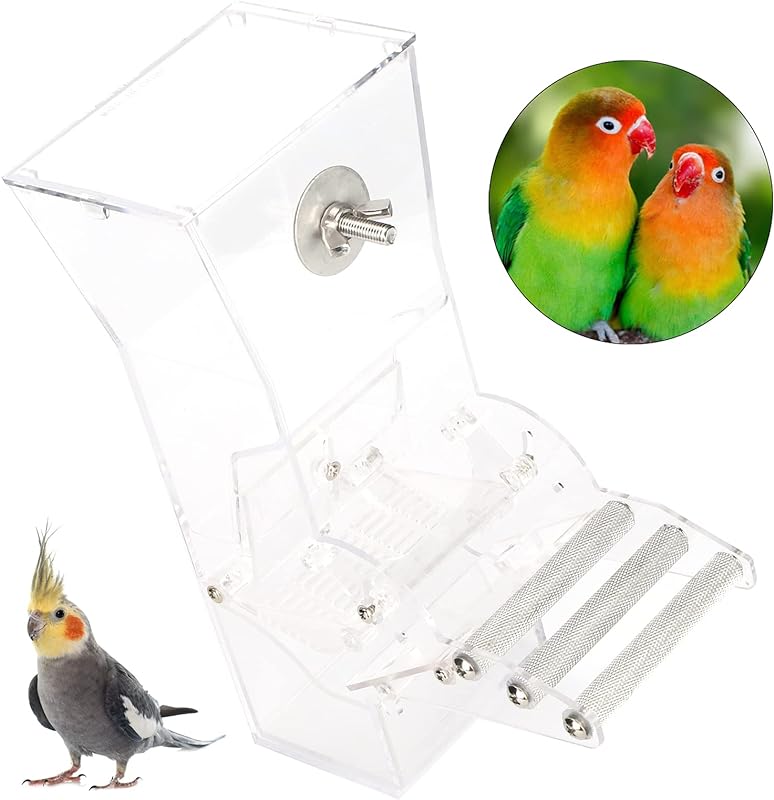 Automatic bird feeder Automatic pet feeding tool Large capacity Suitable for parrot bird supplies