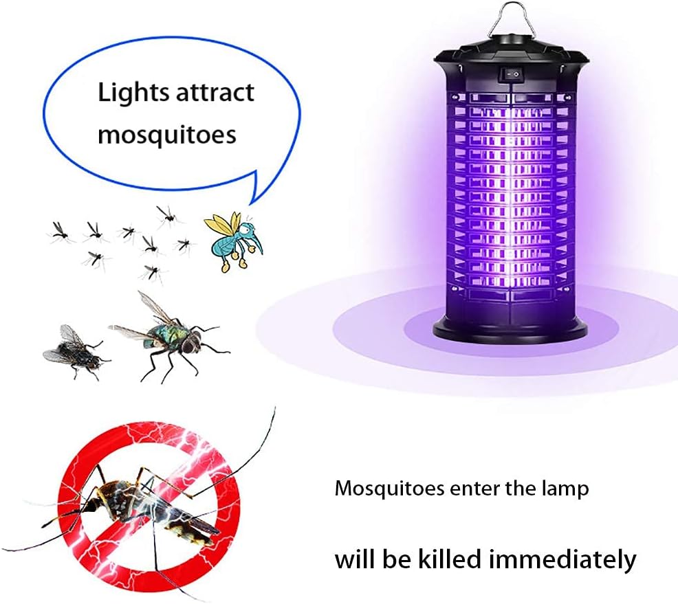 Electric Shock Mosquito Light UV Photocatalyst Electric Insect Killer Outdoor Indoor Yard Fly Killer