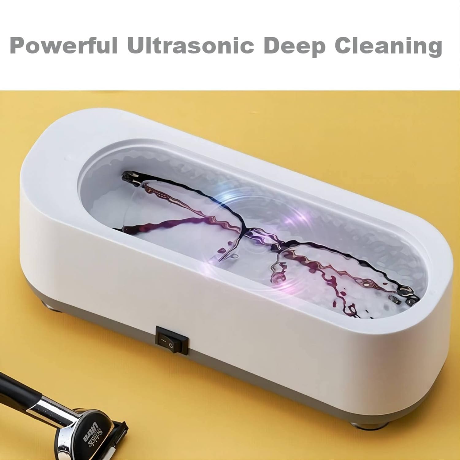 Multifunctional cleaning machine contact lens cleaning home mini cleaning braces jewelry oil stains vibration cleaner