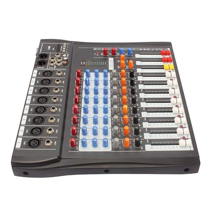 8-Channel USB Stage Mixer with Digital Effects