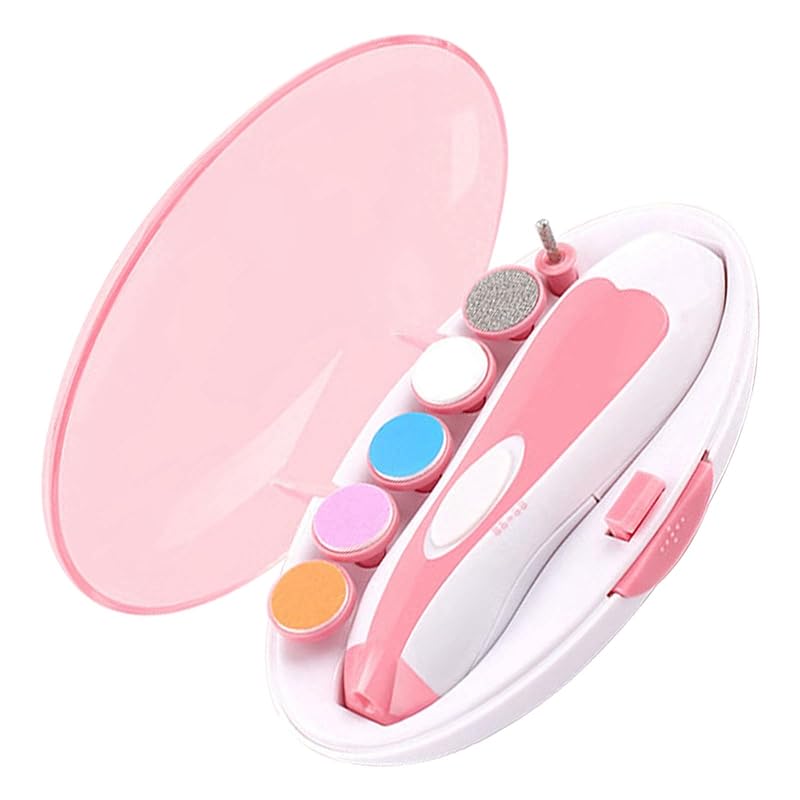 Baby Nail Trimmer Portable Multi-functional 6 Sharpened Heads with Toenail Storage Case