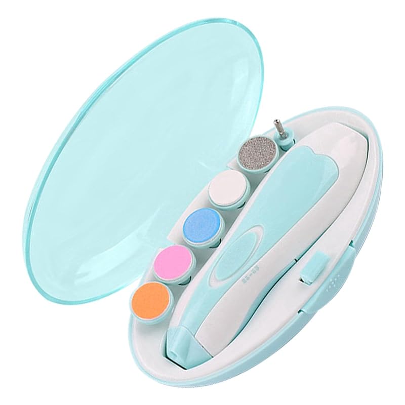 Baby Nail Trimmer Portable Multi-functional 6 Sharpened Heads with Toenail Storage Case