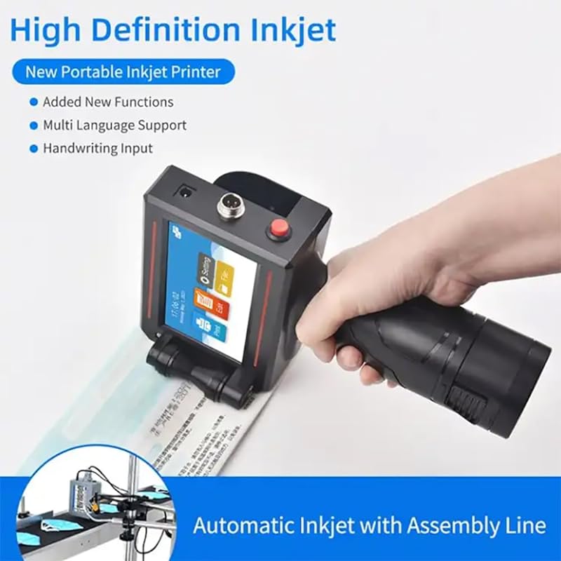 Handheld inkjet printer small intelligent plate inkjet anti-counterfeiting marking anti-stringing invisible coding portable printer