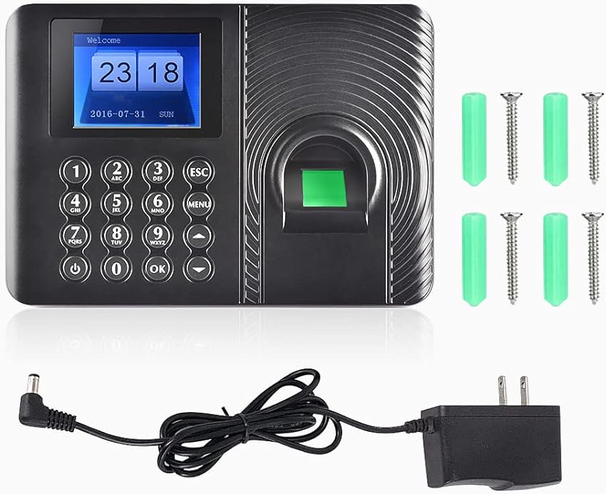 Intelligent Biometric Fingerprint Password Attendance Machine Employee Sign-in Recorder