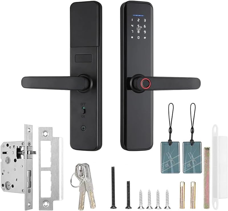 Graffiti Intelligent Door Lock Home Entry Door Bedroom Door Fingerprint Password Lock Office Anti-theft Lock