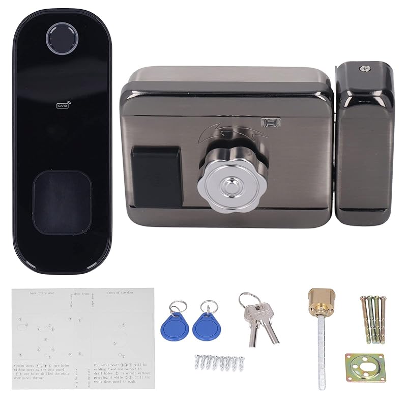 Smart Door Lock Wifi Electronic Digital Remote Control Fingerprint Card Code Home Security USB Emergency Power Supply