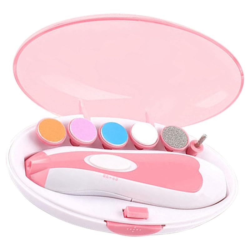 Baby Nail Trimmer Portable Multi-functional 6 Sharpened Heads with Toenail Storage Case