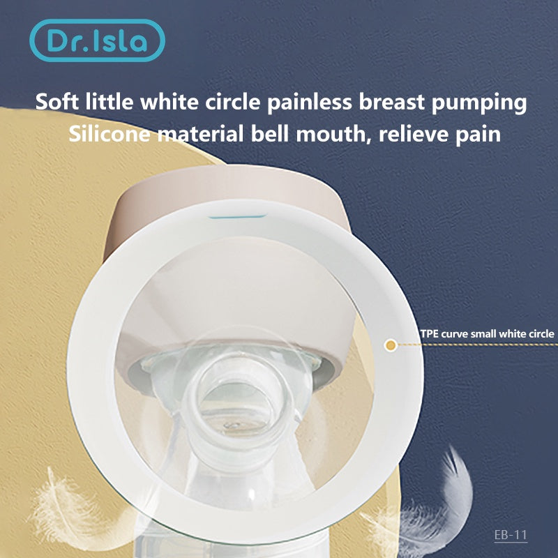 Dr. Isla EB11 Silent Electric Breast Pump Rechargeable for Natural Baby Feeding