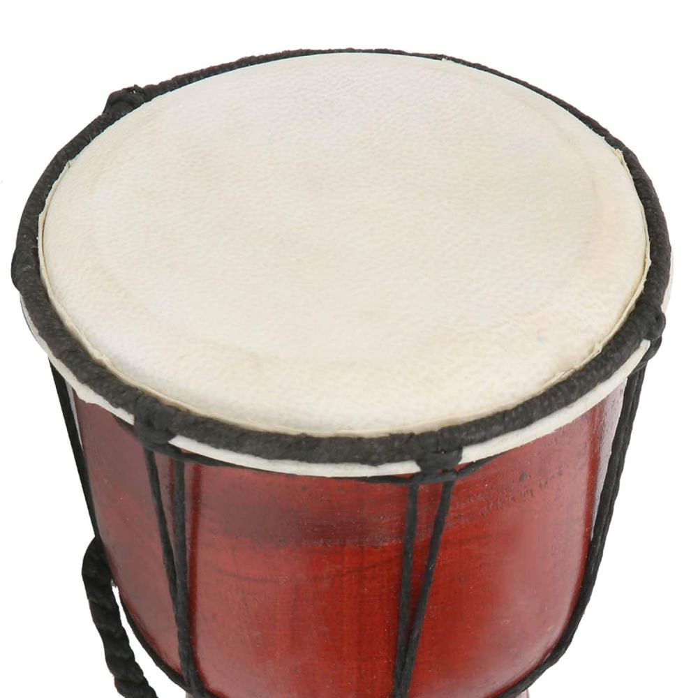 Kids African Drums Goatskin Whole Hollowed Mahogany DIY Beginner Tambourine