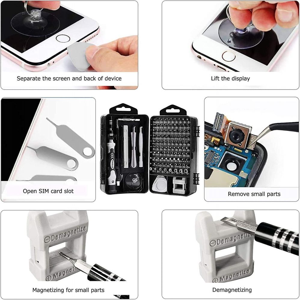 115 Combined 1 Multi-function screwdriver set watch phone computer disassembly repair tool head screwdriver mini repair tool kit