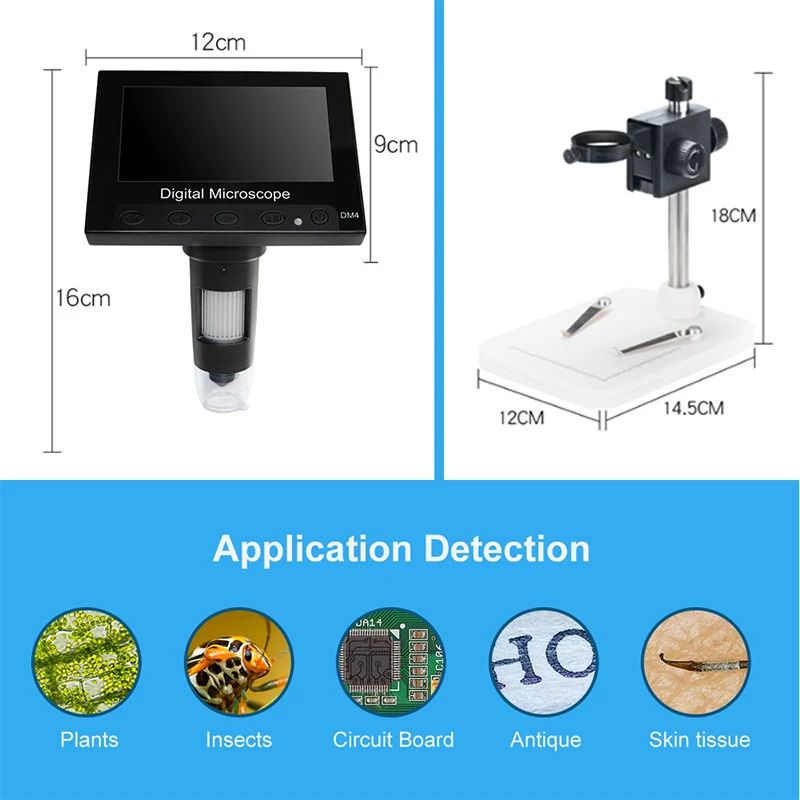 4.3 inch screen digital microscope repair tool DM4 microscope