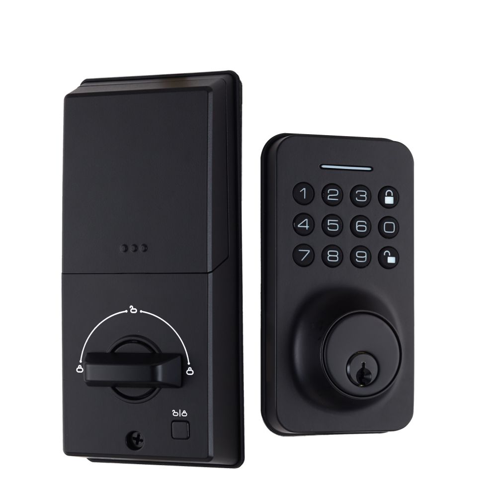 Graffiti Interior Wooden Door American Latch Intelligent Swipe Card Remote Send Combination Lock