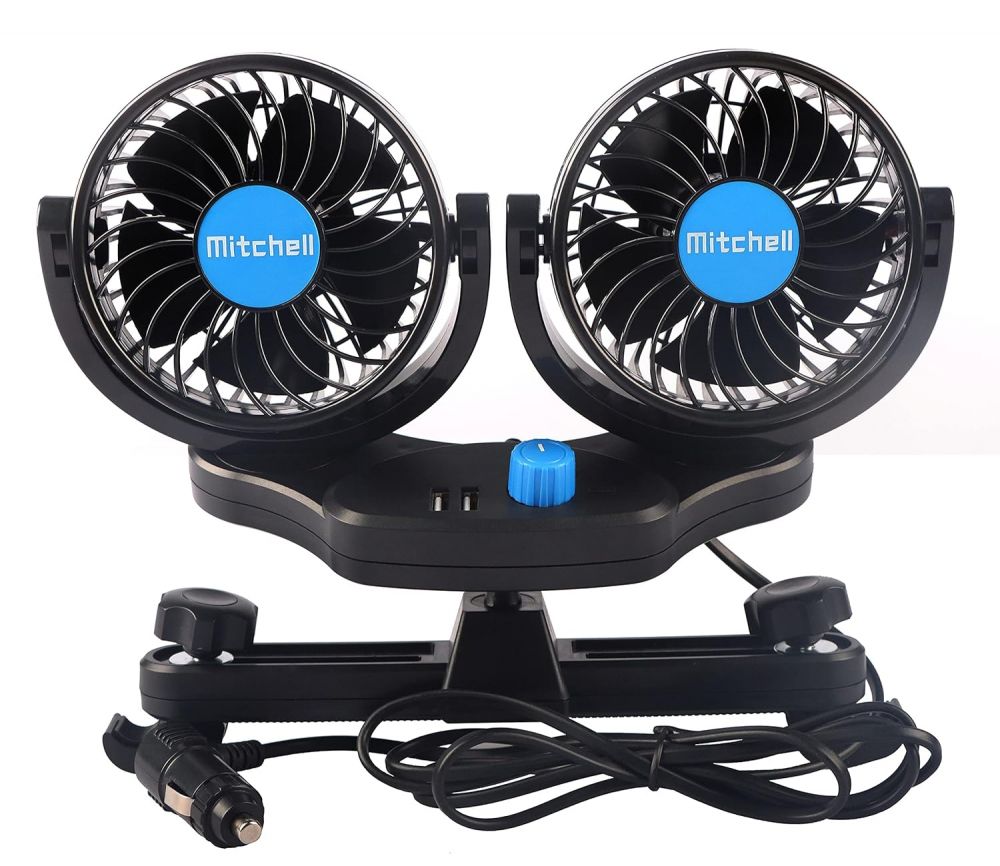 Rear car fan car interior cooling powerful cooling 12v car electric fan