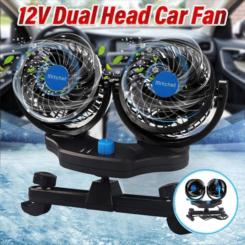 Rear car fan car interior cooling powerful cooling 12v car electric fan