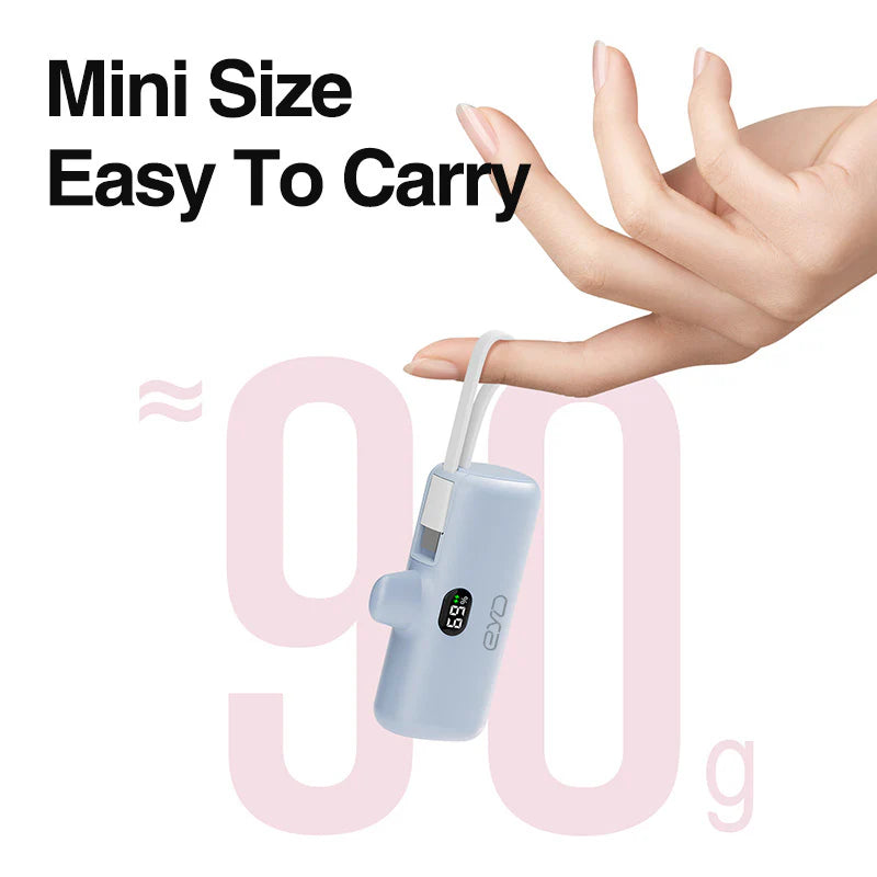 Mini Portable Mobile Power 5000mAh USB Capsule Mobile Power QC PD Small Fast Charging