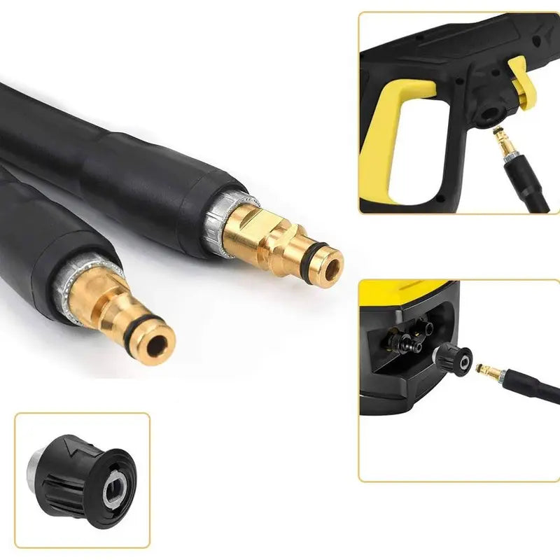 High Pressure Cleaning Washer HoseWater Cleaner Tube ExtensionQuick Connect Hose