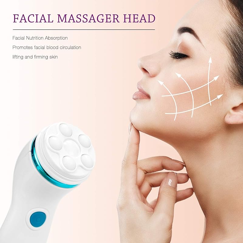 4-in-1 Electric Facial Cleansing Pore Skin Facial Massager Cleanser Body Cleansing Beauty Brush Tool