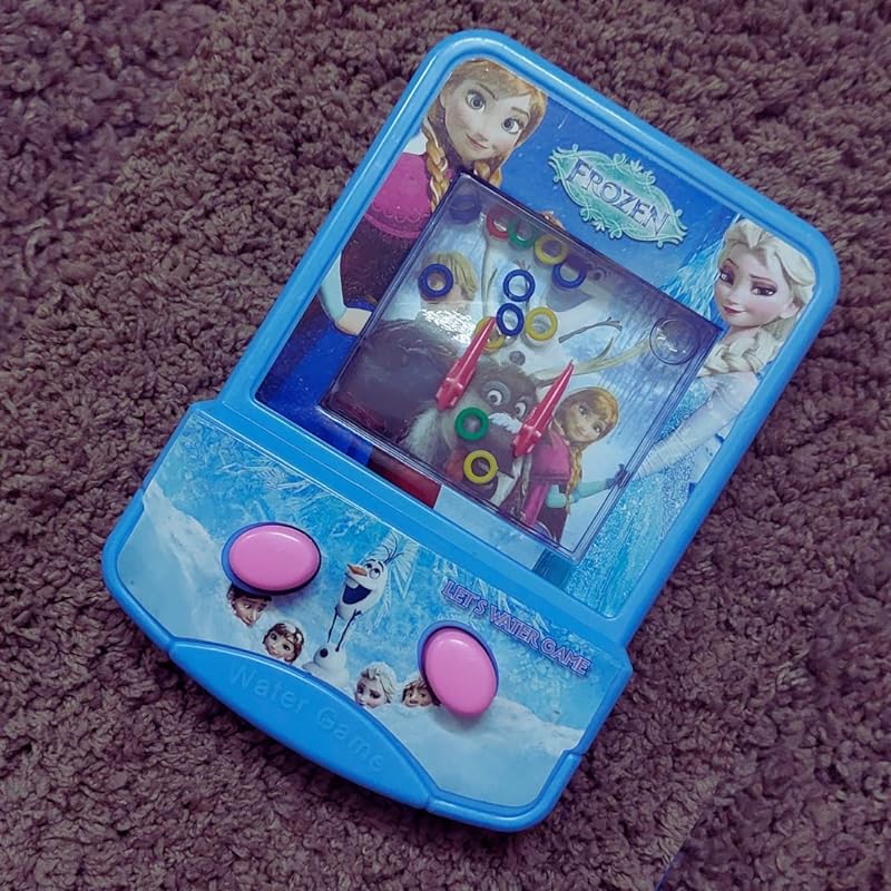 Ice Princess Lasso Water Game Dual Button Handheld Water Game Console Game for Boys Girls All Ages Children