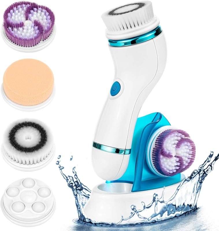 4-in-1 Electric Facial Cleansing Pore Skin Facial Massager Cleanser Body Cleansing Beauty Brush Tool