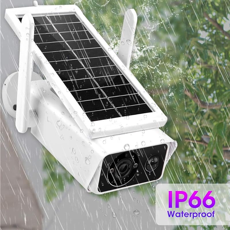 Home Outdoor Solar 4mp Camera WiFi Remote Surveillance Camera