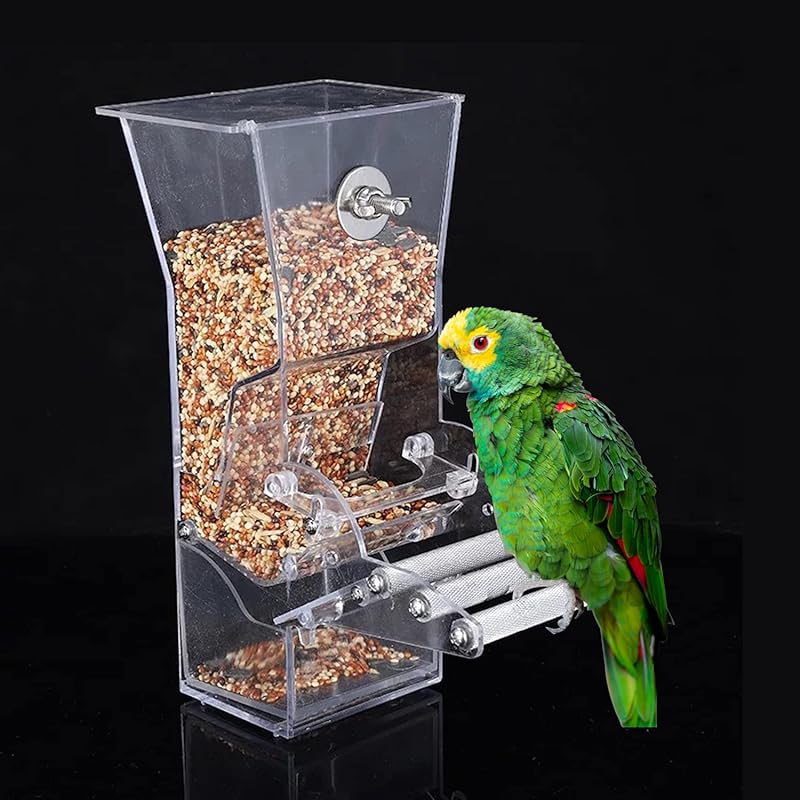 Automatic bird feeder Automatic pet feeding tool Large capacity Suitable for parrot bird supplies