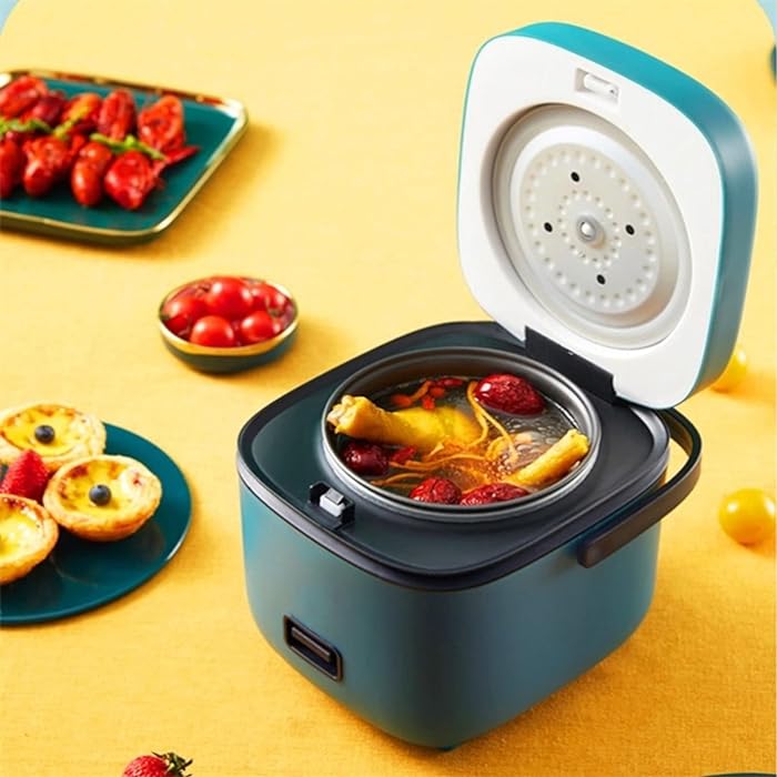 Mini rice cooker with handle small household appliances home kitchen